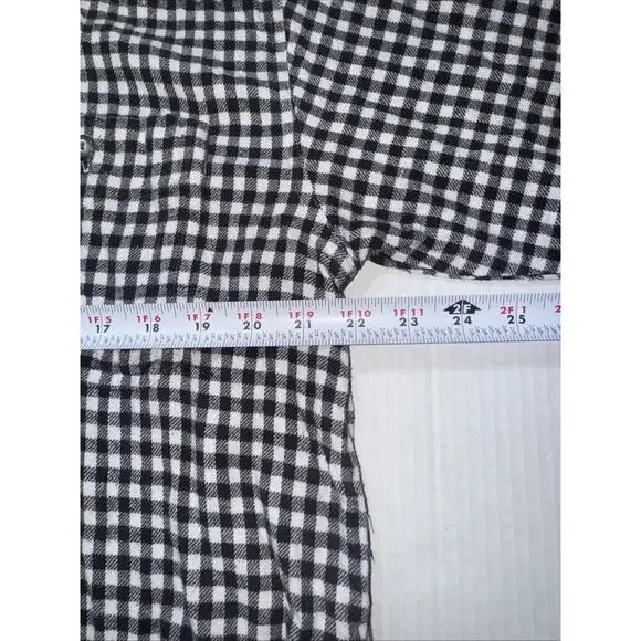 Vintage Punch Tartan Plaid Shirt Size M Black/White Left Breast Pocket - Picture 7 of 10
